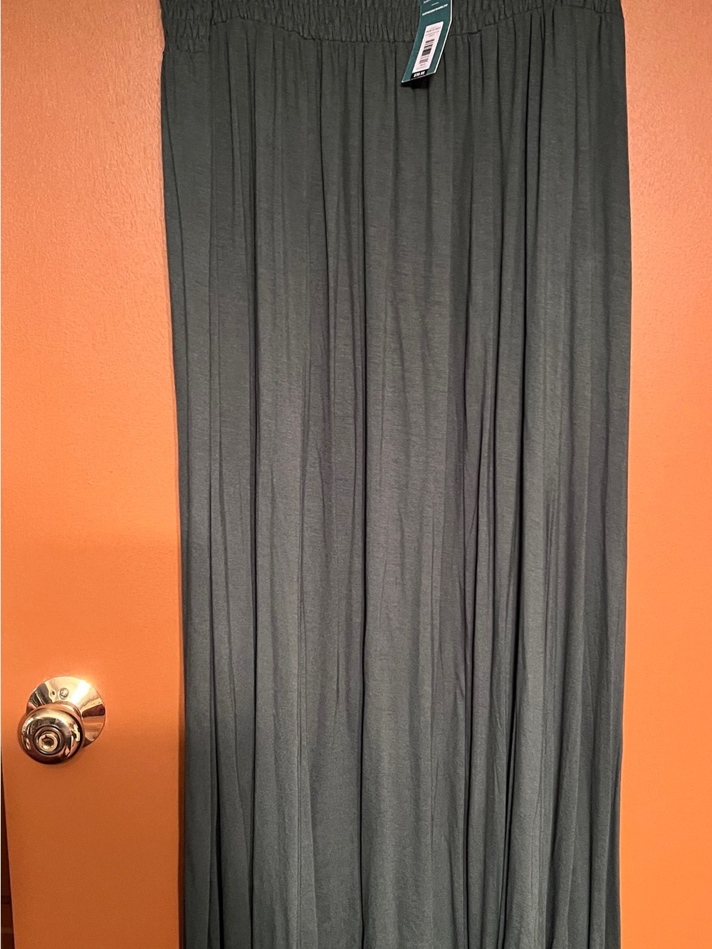 EARTHBOUND Olive Green Flowing Maxi Skirt